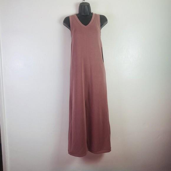 NWT Lululemon Ease of it All V-Neck Midi Dress Softstreme in Spiced Chai Sz 0